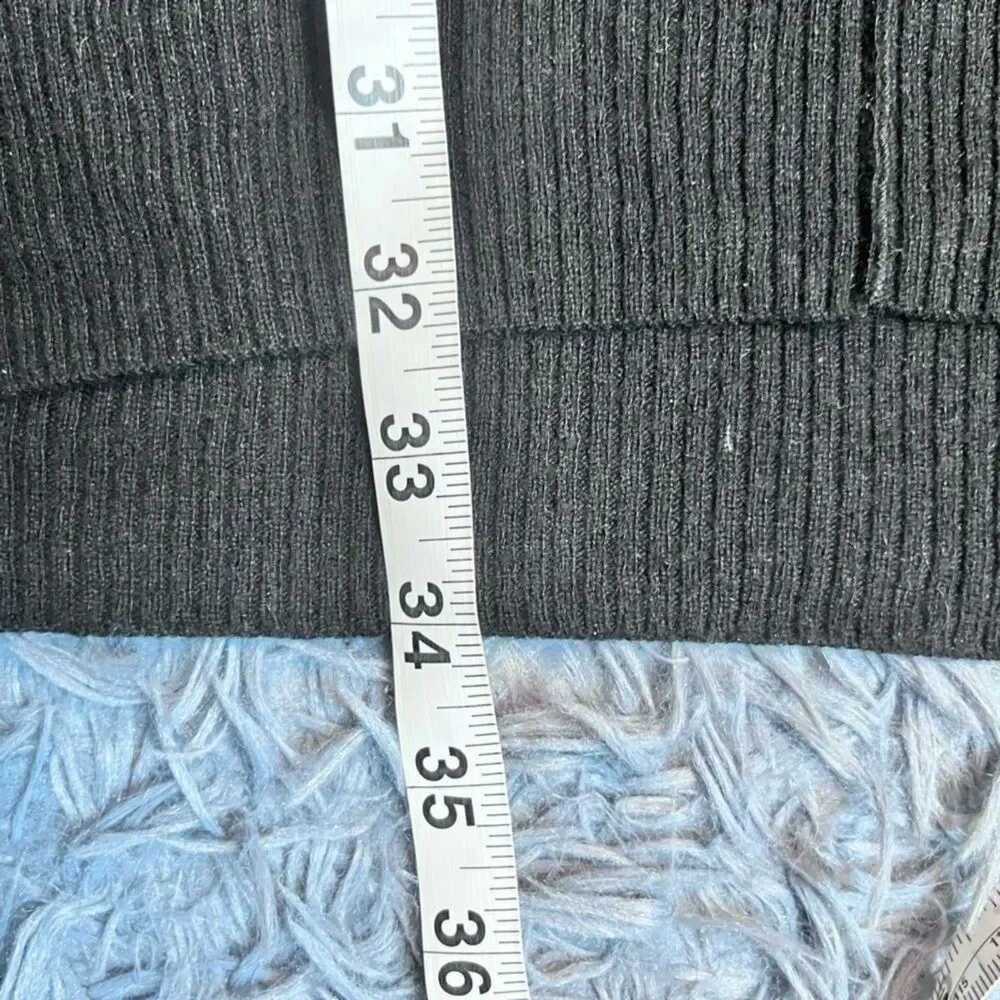 Etcetera Black Wool Tunic Sweater Dress Size M